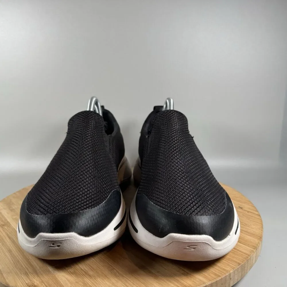 S Skechers GOwalk Arch‎ Fit Togpath Black Slip-On Shoes Mens 8 4E Comfort
